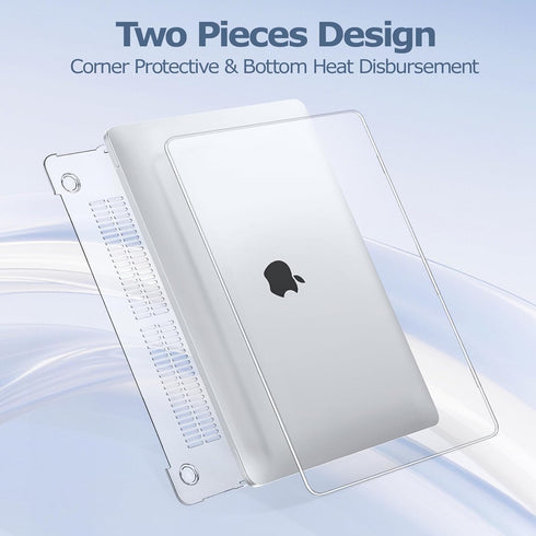 MOSISO MacBook Pro 13 inch Case, Compatible with M2 2025, 2024, 2023-2016, Crystal Clear Hard Case