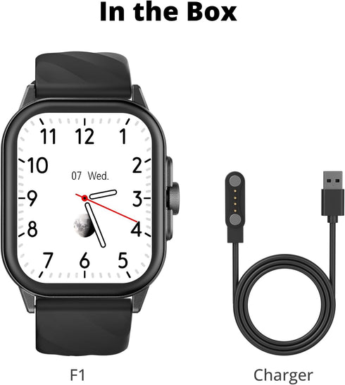 Smart Watch with Music Playback, Camera Control, Health Monitoring, Bluetooth Calling, AI Voice Assistant