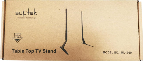 Universal TV Stand, Metal TV Legs for 20-65 inch LCD/LED/OLED/Plasma Flat&Curved Screen TV with Height Adjustment, VESA