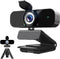 Lusinx 2K Webcam for Computer, USB Plug&Play, Auto Low Light Correction, Privacy Cover,