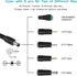 24V Power Supply, 24V 1A AC Adapter DC Power Cord for LED Strip Light CCTV Camera Bluetooth Speaker Nail Lamp Air Cleaner Massage Gun Mini Printer