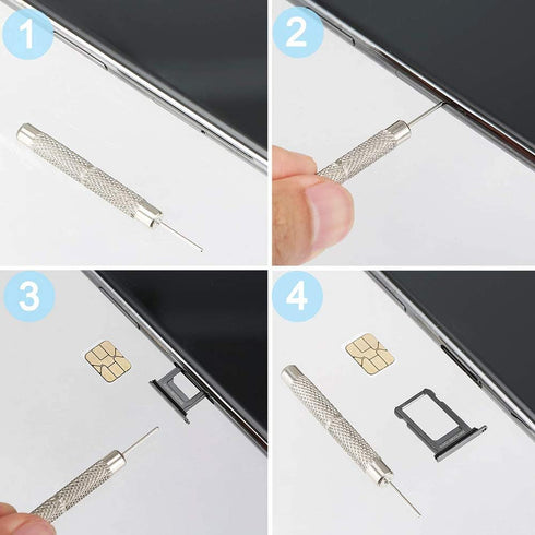 9 Pack Cellphones SIM Card Tray Opening Removal Tool Ejector Pin Needle for iPhone, iPad, Samsung, HTC