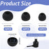 30 Pcs Silicone Replacement Earbud, Ear Buds Tips Headphone Earpads Soft Silicone Ear Tips Ear Bud Tips Replacement in S/M/L Sizes Earphone Cover Fit Most Headphones (Black)
