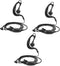 Retevis RT20 2 Way Radio Earpiece with Speaker Mic, Compatible with Retevis RT20 Walkie Talkies, 3 Pack