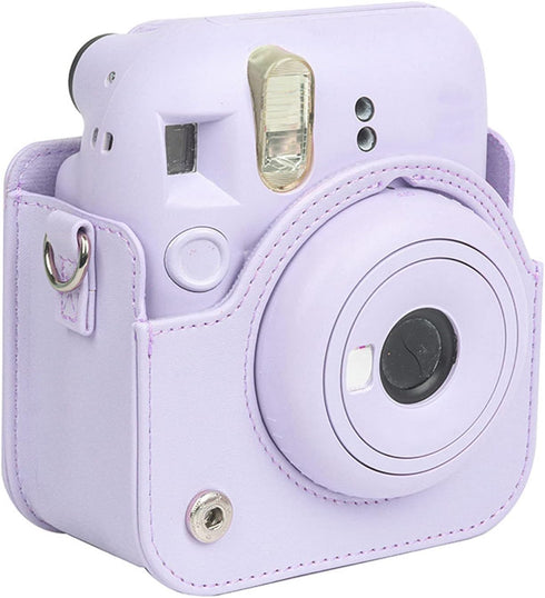 Instant Camera Case, PU Mini Protective for Fujifilm Instax Mini 12 Camera, Portable Travel Carrying with Adjustable