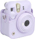 Instant Camera Case, PU Mini Protective for Fujifilm Instax Mini 12 Camera, Portable Travel Carrying with Adjustable