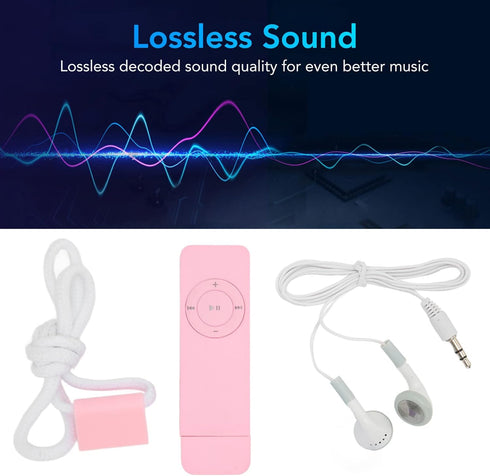 Generic Mp3 64GB Mp3 Mp3 Player, Music Player Lossless Sound Support Up to Mini Music Player Player Mini Player