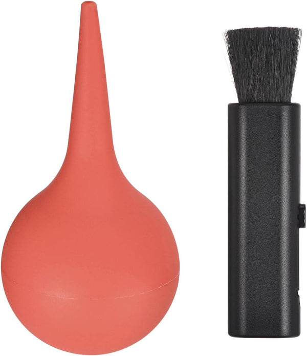 MECCANIXITY Dust Ball Air Blower Rubber Blowing Pump Cleaning Brush Kit for Camera Lens, Keyboard, and More
