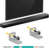 Soundbar Wall Mount Metal Hug Rings + Screws + Wall Anchors, Sturdy Hang Soundbar Wall Bracket Mounting Hardware Kit for Samsung HW-N950 HW-MS750 HW-MS751 HW-MS650 HWMS650 Subwoofer Speaker