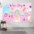 Dtekoj 7X5FT Spa Party Backdrop, Sweet Pink Beauty Makeup Photography Background Banner for Spa Birthday Party