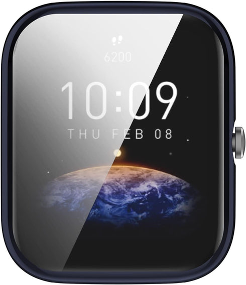 Amazfit Bip 3 Pro/Bip 3 Compatible Screen Protective Case - Soft TPU Ultra-Slim Bumper Shell (3 Pack A)