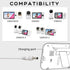 BOEEA 5V VM901 VM919HD VM919-2HD VM819 VM819-2 5Ft Power Cord Compatible with VTech PU Baby Monitor Handheld Screen