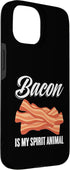 Bacon Is My Spirit Animal Bacon Lover 15 Bacon Is My Spirit Animal Meat Funny Breakfast Bacon Case for iPhone