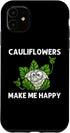 Best Cauliflower Gifts Keto Vegetables Accessories iPhone 11 Cool Cauliflower For Men Women Vegan Vegetarian Keto Veggie Case