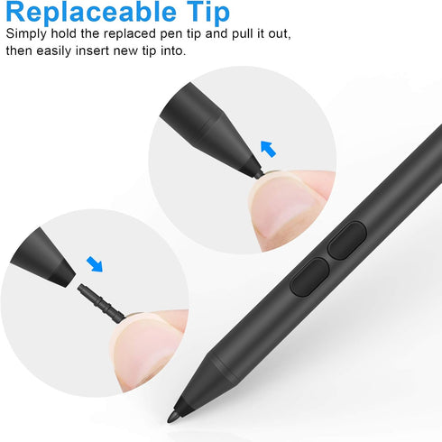 Stylus Pen for HP, Active Pen for HP Specter X360 Envy X360 Pavilion x360 Spectre x2 Envy x2, 2500 Hours Battery Life,