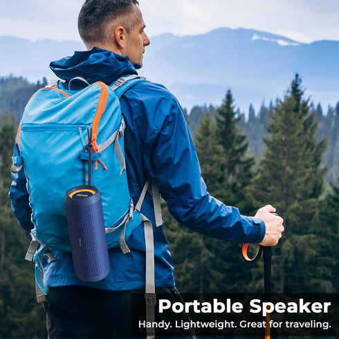 RIENOK Portable Bluetooth Speaker 30W with True Wireless Stereo HD Sound, IPX7 Waterproof