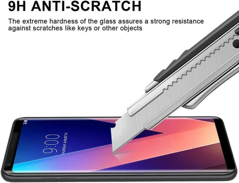 3D Curved Screen Protector for LG V30, (2pcs) Ultra Clear Anti-Scratch Tempered Glass, Full Coverage