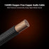 14AWG 5.9Ft, 1 Pack 4 (1.8m/70.87in) Fosi Audio Braided Speaker Wire Pair Cable with Gold Plated Banana Plugs, Black