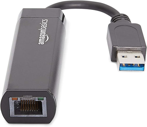 Amazon Basics USB 3.0 to 10/100/1000 Gigabit Ethernet Adapter, Black