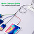10ft 2Pack Multi Charging Cable - Fast 4 in 1 Braided USB Cable for iPhone, Type C, Micro USB, Samsung, LG, Tablets &