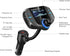 Upgraded Bluetooth FM Transmitter, Wireless Radio Adapter with 1.7'' Display, QC3.0 Dual USB Ports, AUX Input/Output