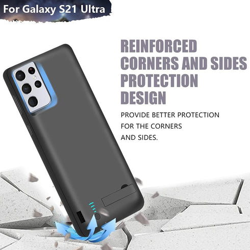 Sitong S21 5G, 5000mAh 100% (6.8 Inches) Battery Case for Samsung Galaxy Ultra Rechargeable Extended Battery Charging