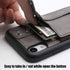 TOOVREN Wallet Case for Women Men with Leather Card Holder, Case for iPhone XR 6.1" (Gray)