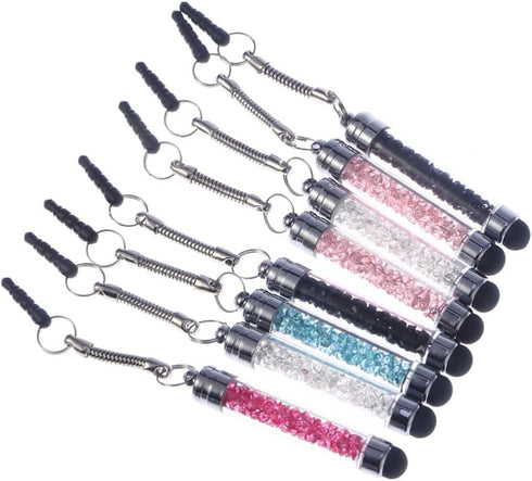 8pcs Capacitive Stylus Mini Stylus, Diamond Crystal Touch Pen for Writing on Touchscreen Devices