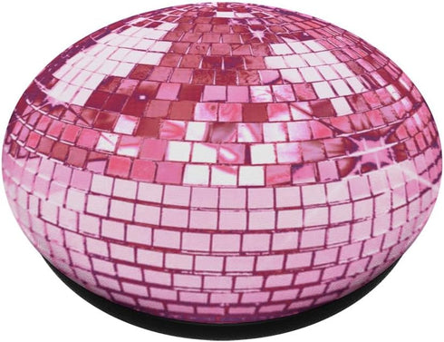 Vintage Pink Disco Ball PopSockets Standard PopGrip