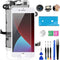 for iPhone 7 Plus Screen Replacement White, Mobkitfp 5.5" Full Assembly LCD Display with Front Camera & Repair Tools