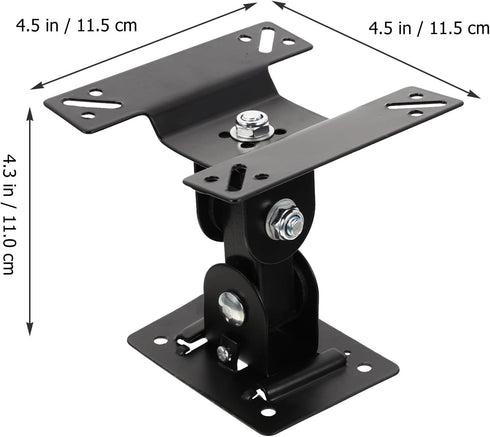 Uonlytech 360-degree 14-27 Inch Wall Mount Tv Bracket Rotatable Monitor Stand Metal Shaft for LCD Screens, Fixed Screen
