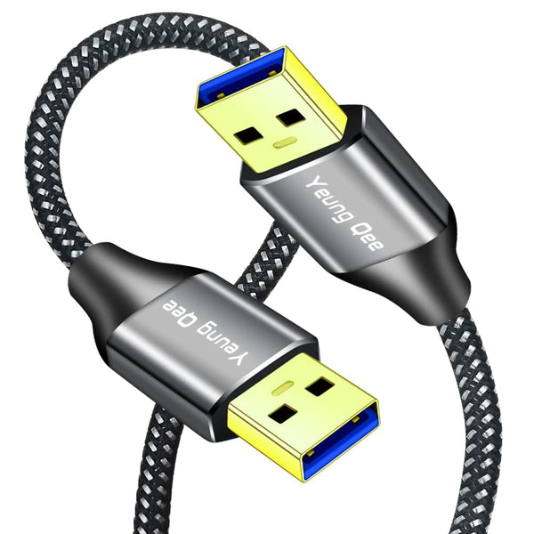 Yeung Qee USB 3.0 A to A Male Cable 1 ft,Super Speed Type A