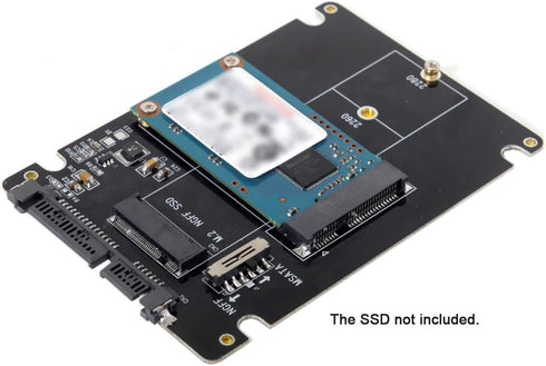 Cablecc M.2 NGFF B-Key & mSATA SSD to SATA 3.0 Adapter Converter Case with Switch
