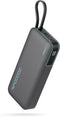 CUKTECH 45W 20000mAh Power Bank, Portable Charger with Built-in USB C Cable for Travel, Fast Charging Battery Pack