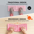MEETION New Ergonomic Bluetooth Foldable Keyboard, Split Compact Portable Wireless Keyboard for Business Travel