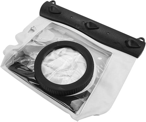 Waterproof Housing Bag for DSLR Cameras, Full Sealed Underwater Case, 20M Anti Shock Bag for Nikon (White)
