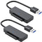 SATA to USB 3.0 Adapter 2 Pack, USB SATA III Hard Drive to USB Adapter Cable for 2.5 Inch SSD Data Transfer