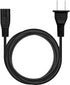Hyfucroehai 2 C8 5ft 2-Slot PS4 PS5 AC Prong Power Cord Standard for TV Speaker Monitor Xbox Laptop Charger Wall Power