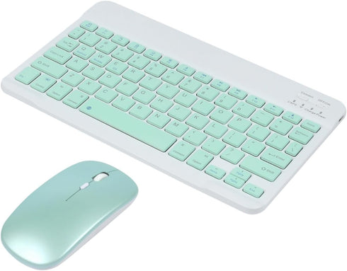 Bluetooth Keyboard and Mouse Combo, Ultra-Slim Portable Rechargeable Wireless Keyboard Set for iPad, Mac OS, Android,