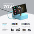 KFD 70W 65W 45W 17 S25 2 GaN Charging Station for Multiple Devices USB C Charger for MacBook Neo iPhone Samsung iPad