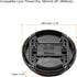 PATIKIL Camera Lens Cap, 4 Pack Center Pinch Front Lens Cover with Cap String/Microfiber Cleaning Cloth for 58mm Thread Universal DSLR Lenses for Nikon, for Fujifilm, for Pentax, for Leica