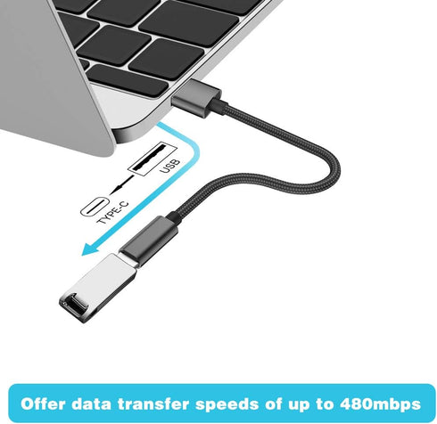 USB C Female to USB Male Adapter (2-Pack), Type C to USB A Charger Cable Adapter for iPhone 14 13 12 11 Pro Max
