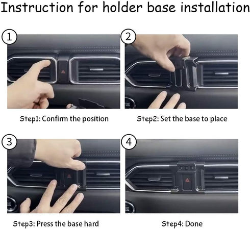 Car Phone Holder for Mazda CX-5 2017-2025, Auto Accessories Navigation Bracket, Mobile Cell Phone Mount