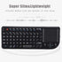 FOSA 2.4G Mini Keyboard with Touchpad, Rechargeable USB Portable Handheld Keyboard for Smartphones, Laptops