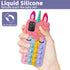 for Samsung Galaxy A02S/A03S Case, Cartoon Fun Kawaii Cute Silicone Bubble Button Decompression Case