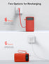 Nusyddy 27000mAh 22.5W Pack Portable Charger, Fast Charging Power Bank with Built-in Cable, USB C Battery with LED