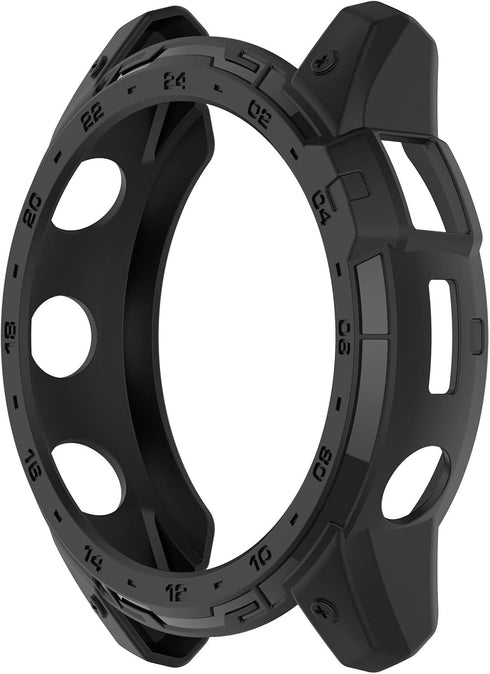 Garmin Tactix 7 AMOLED Case Compatible, Rugged Scratch-Resistance TPU Military Protection Cover (Black&Green)