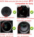 72mm Lens Cap Cover for Canon R3 R5 kit RF 24-240mm, NIKKOR 18-200mm Lens (2 Pack)