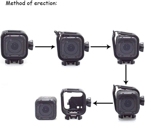 Ximimark Standard Protective Housing Frame Case Mount Holder for GoPro Hero 4 Session
