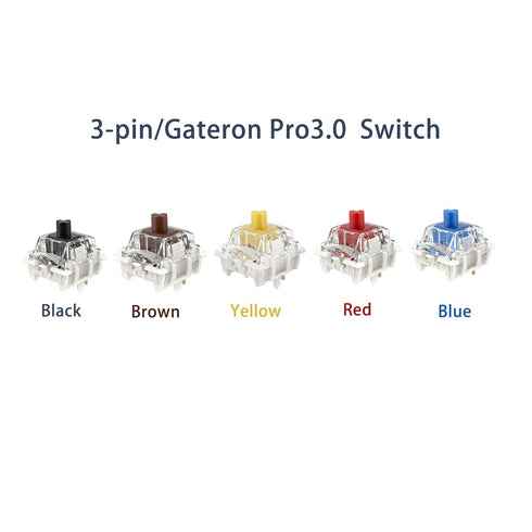 Kailh | Gateron Series Mechanical Keyboard Switches Sample Pack, 20pcs